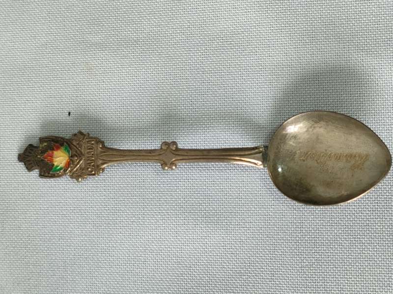 Lovely Ecco Sterling Silver Teaspoon plus another small spoon: Good condition: One bid takes both
