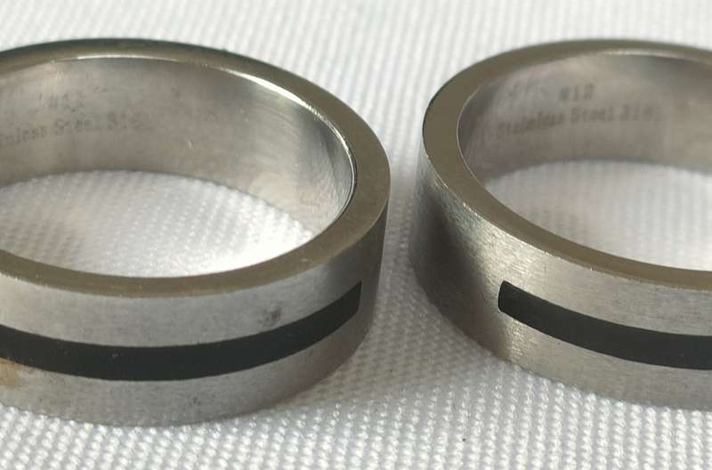 Wedding bands for men - stainless steel - sizes up to US 12