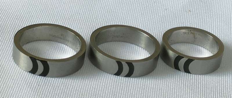 Wedding bands for men - stainless steel - sizes up to US 11