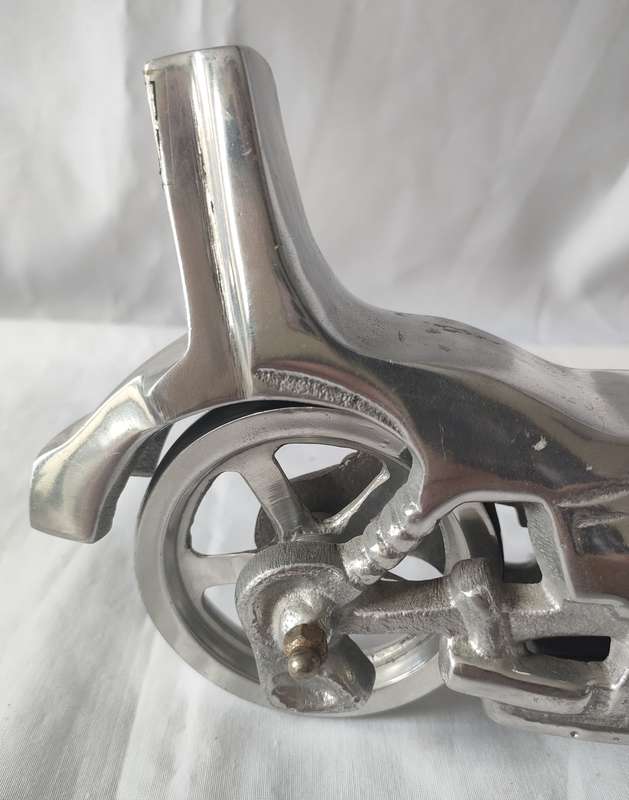 Stunning Large Solid Aluminium Harley Davidson: Top craftmanship: L 280 mm: H: 150 mm