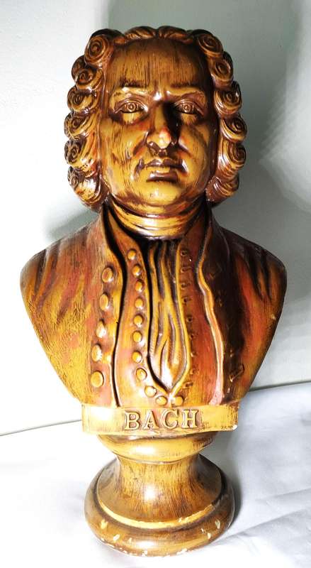 Large and Heavy Bust Statue of JS Bach - 405mm High - 240mm Wide