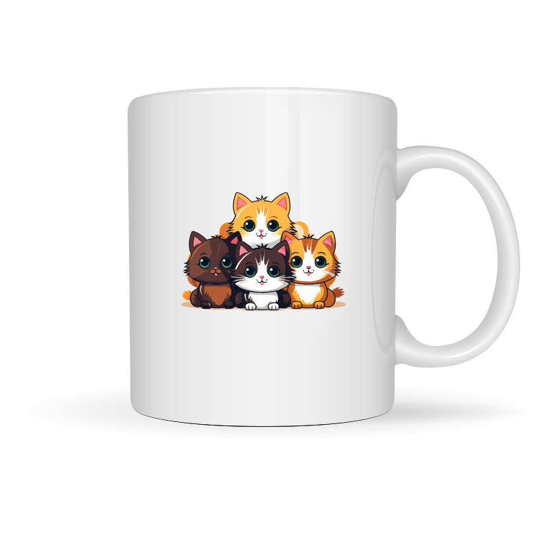 Printed Mug - Kittens
