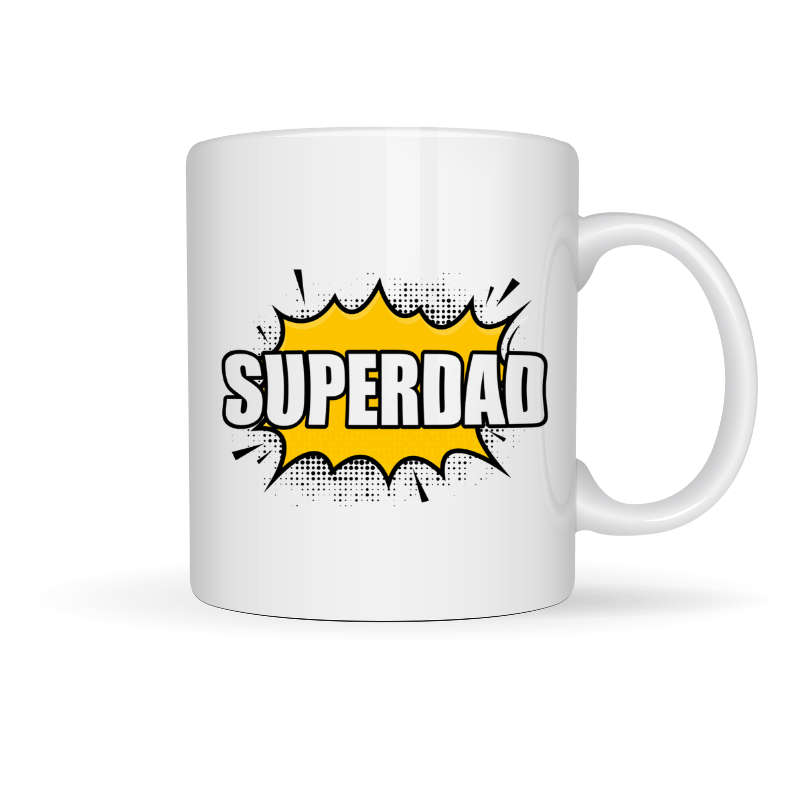Printed Mug -SuperDad Printed Mug