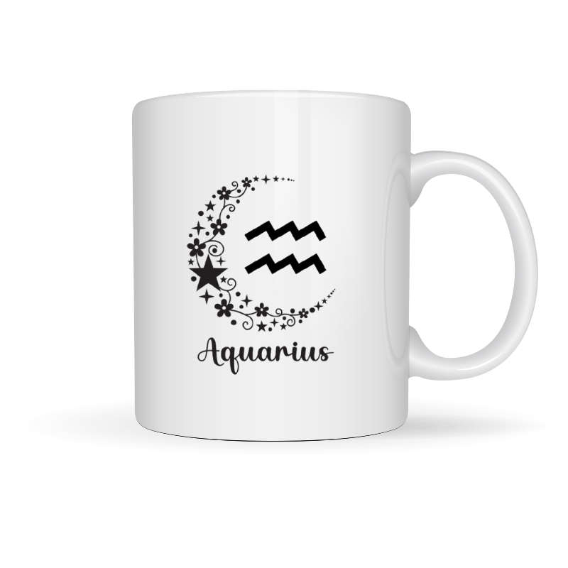 Printed Mug -Zodiac - Aquarius