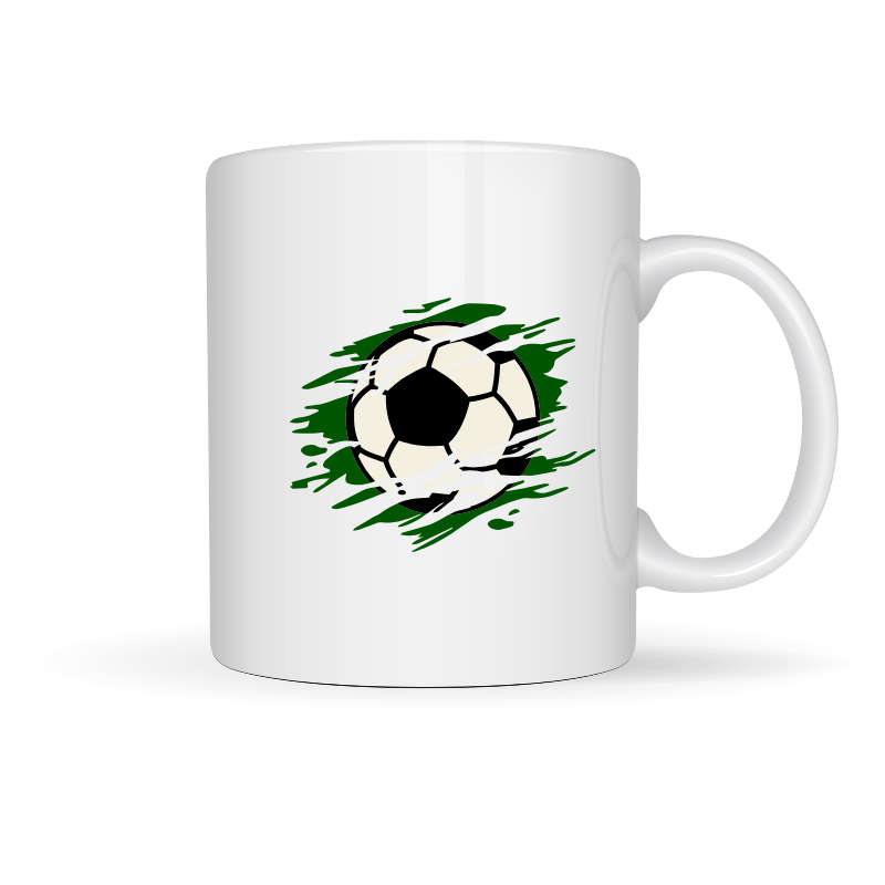 Printed Mug -Soccer Ball