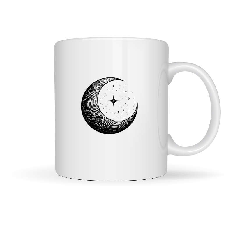 Printed Mug -Moon