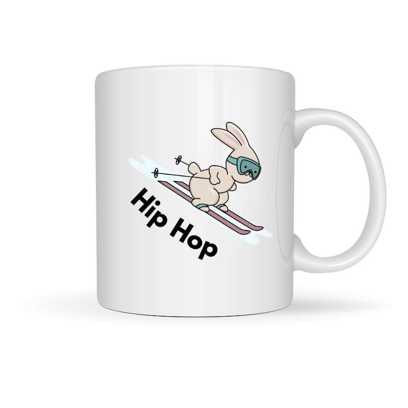 Printed Mug - Hip Hop Rabbit Printed Mug