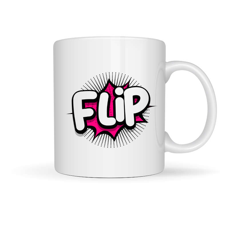 Printed Mug -Flip Printed Mug