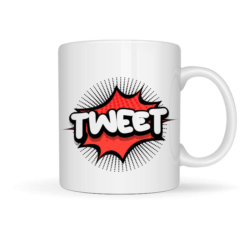 Printed Mug - Tweet Printed Mug