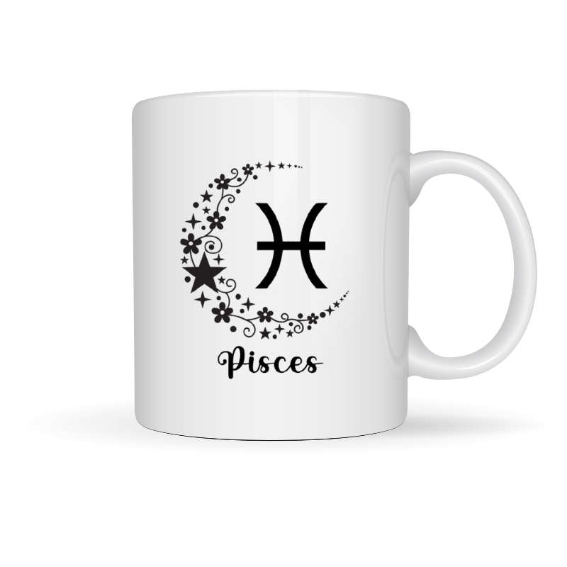 Printed Mug -Zodiac - Pisces