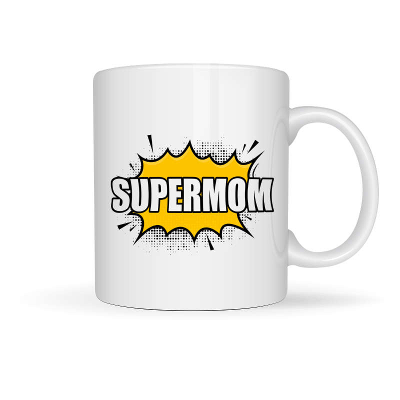 Printed Mug -Super Mom Printed Mug