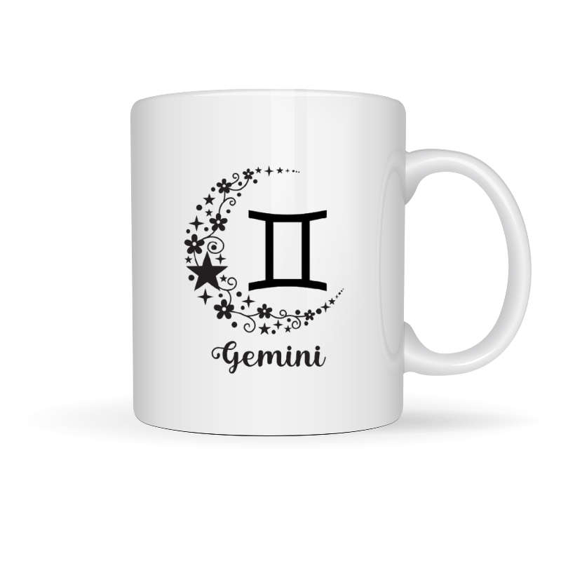 Printed Mug -Zodiac - Gemini