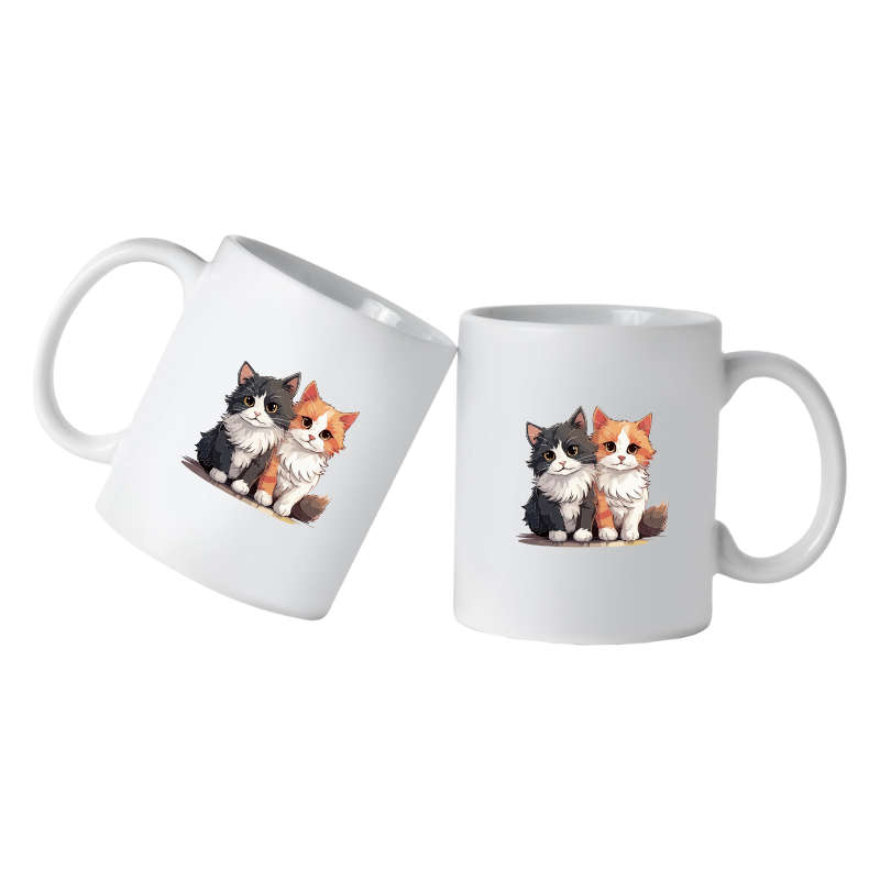 Printed Mug -2 Cats