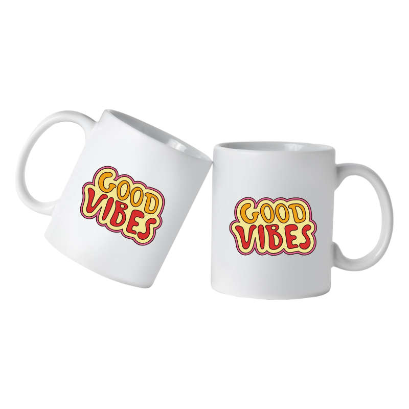 Printed Mug -Good Vibes