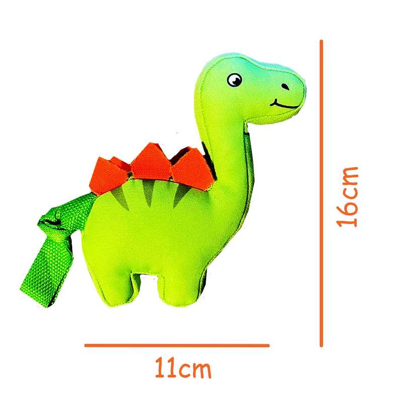 Dinosaur Squeaky Dog Plush Durable Chew Toy Small Interactive Puppies Dogs