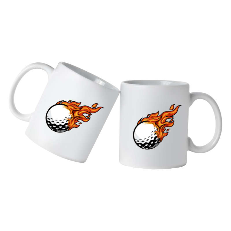 Printed Mug - Hot Golf Ball