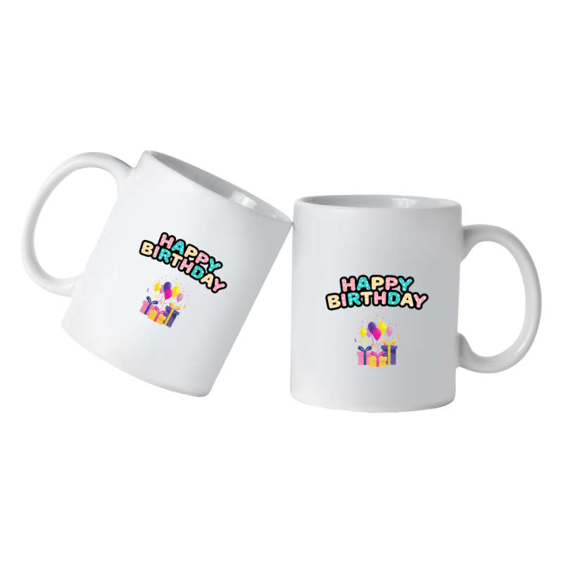 Printed Mug - Happy Birthday