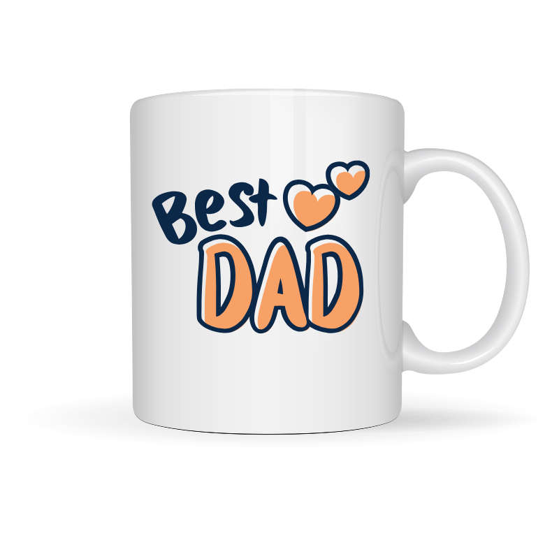 Printed Mug -Best Dad Printed Mug