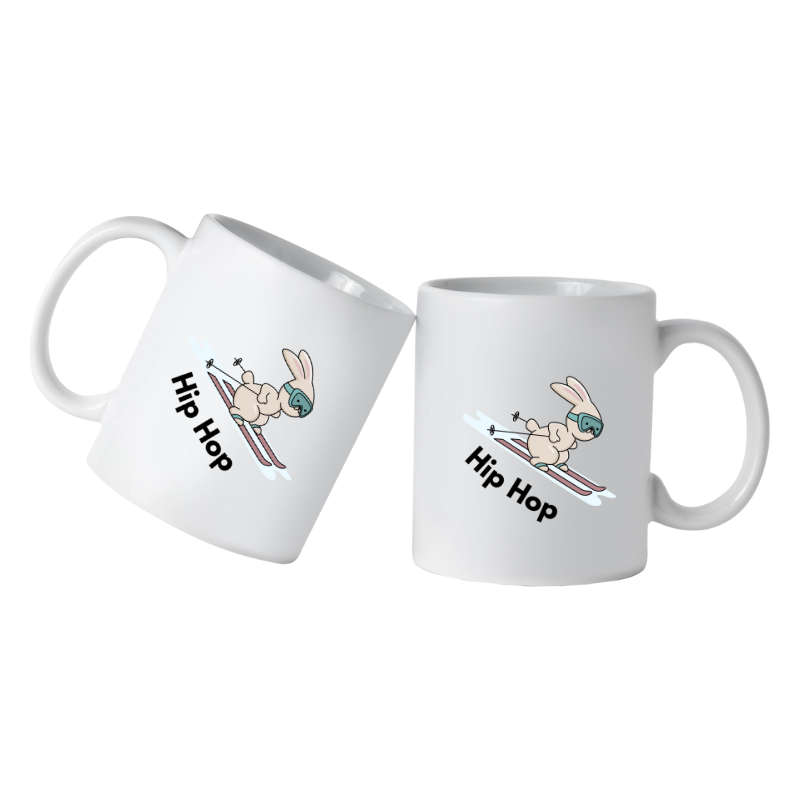 Printed Mug - Hip Hop Rabbit Printed Mug