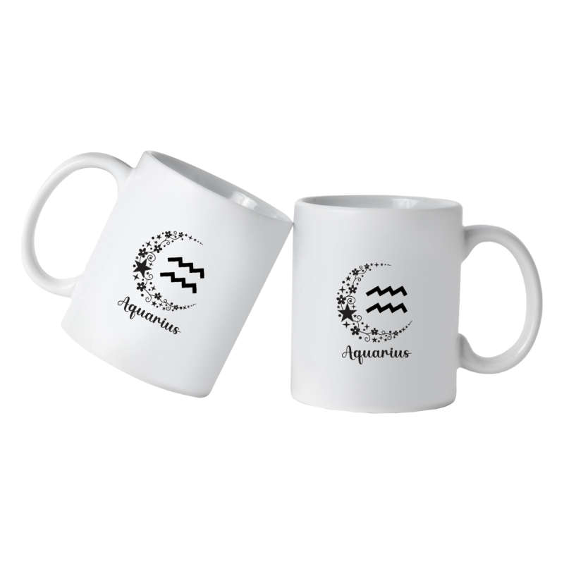 Printed Mug -Zodiac - Aquarius