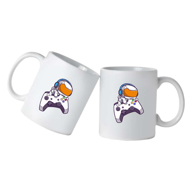 Printed Mug -Space Gamer on controller