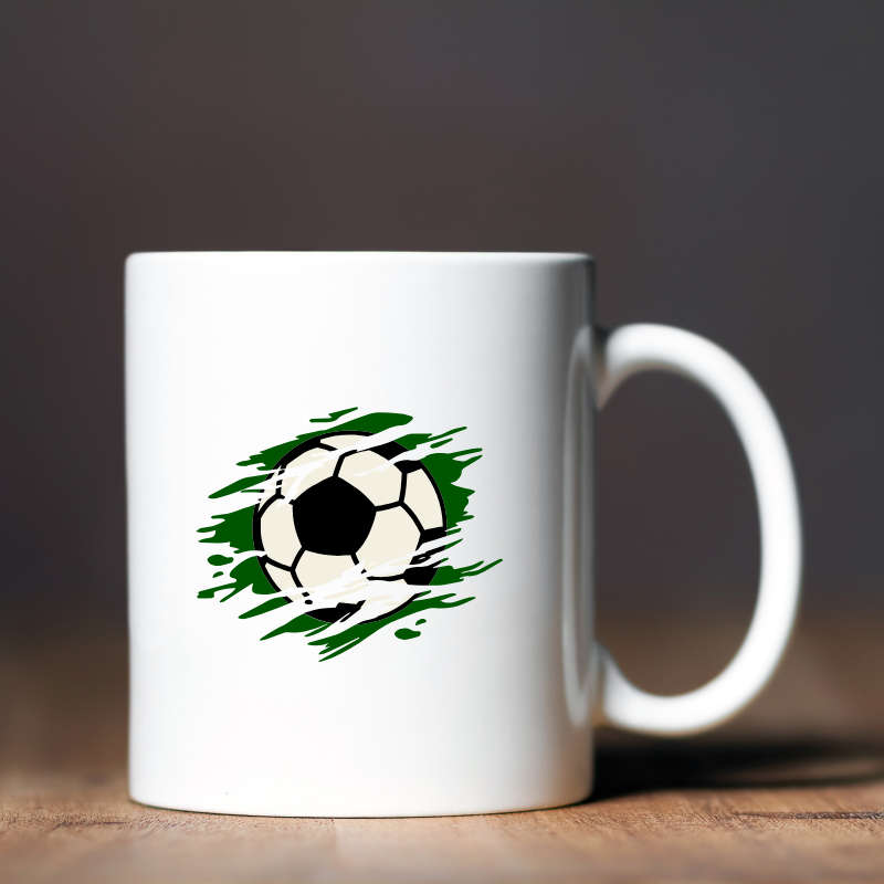 Printed Mug -Soccer Ball