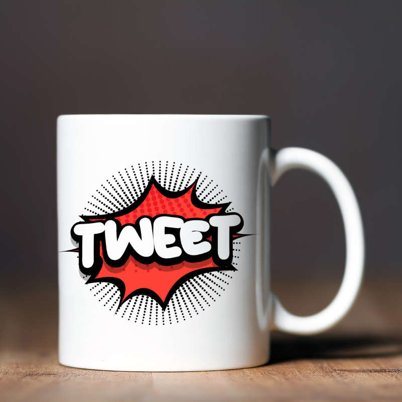 Printed Mug - Tweet Printed Mug