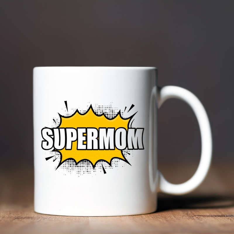 Printed Mug -Super Mom Printed Mug