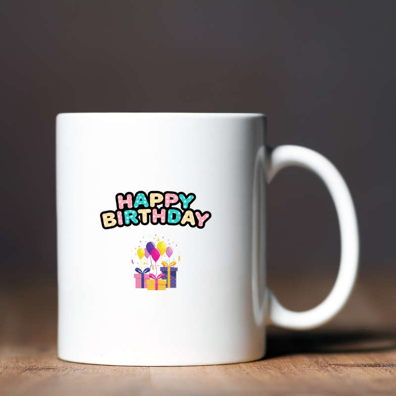 Printed Mug - Happy Birthday