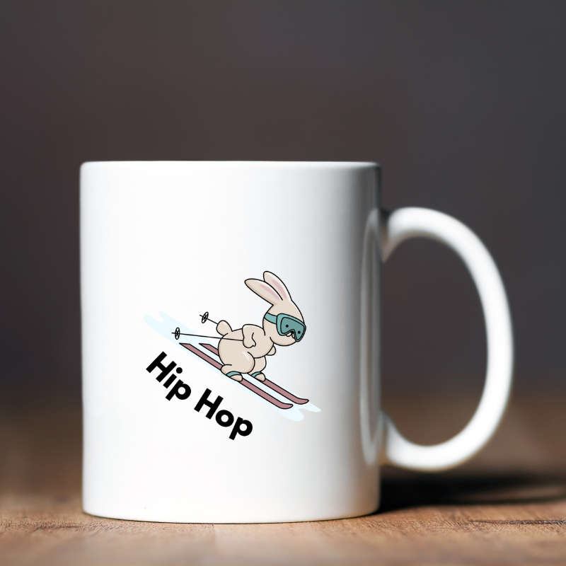 Printed Mug - Hip Hop Rabbit Printed Mug