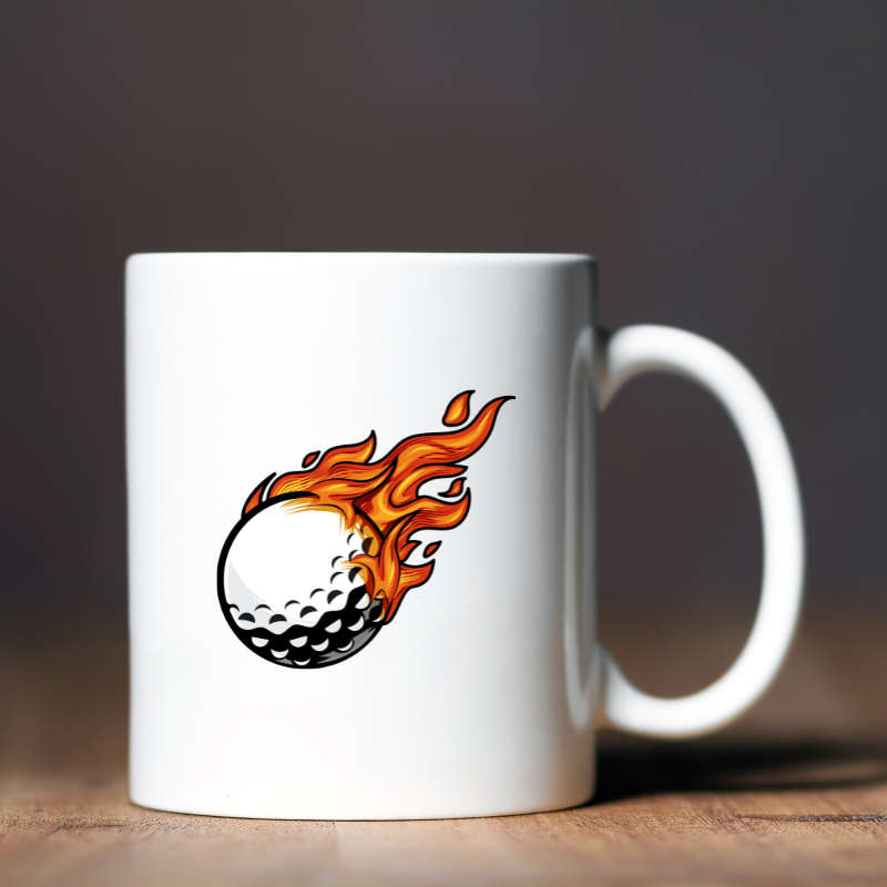 Printed Mug - Hot Golf Ball