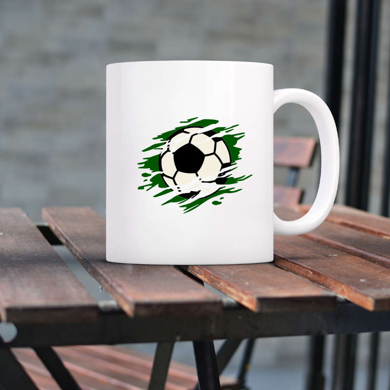 Printed Mug -Soccer Ball
