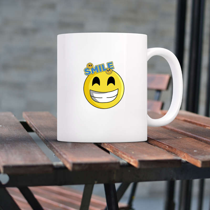 Printed Mug -Smile