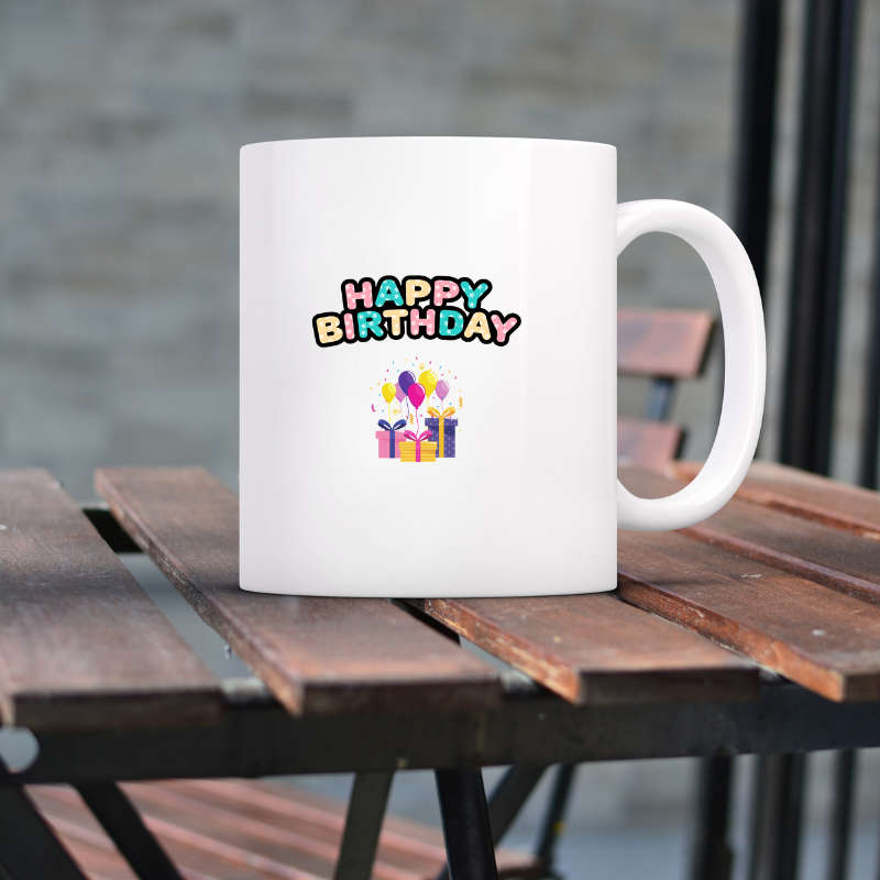 Printed Mug - Happy Birthday