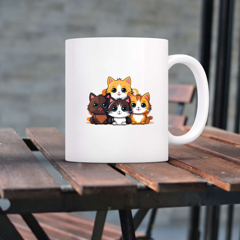 Printed Mug - Kittens