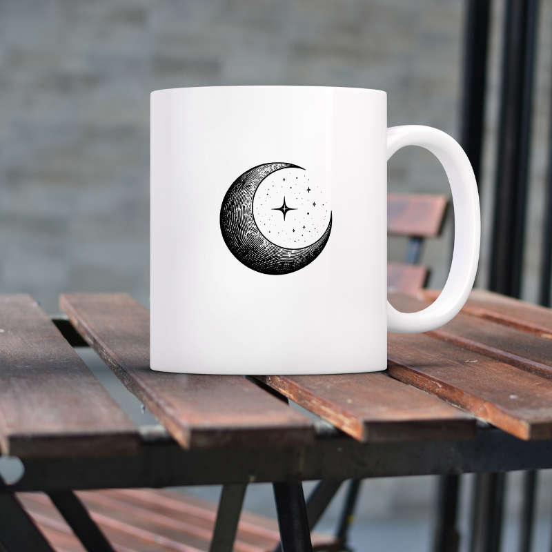 Printed Mug -Moon