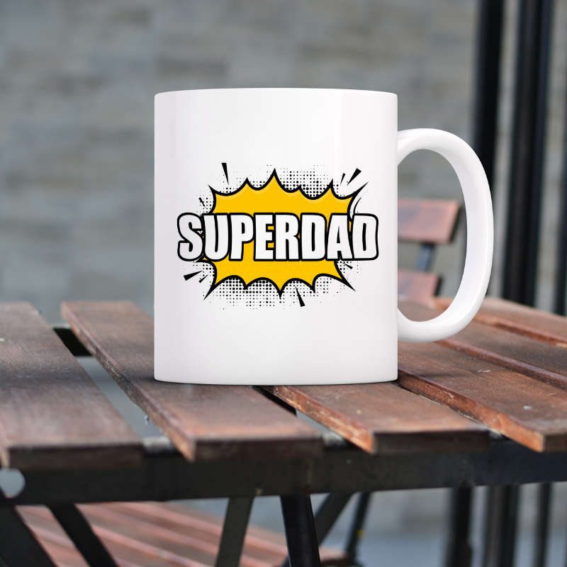 Printed Mug -SuperDad Printed Mug