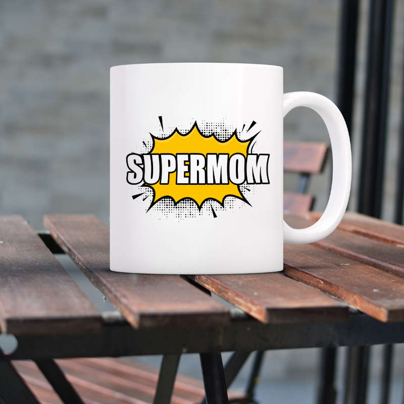 Printed Mug -Super Mom Printed Mug