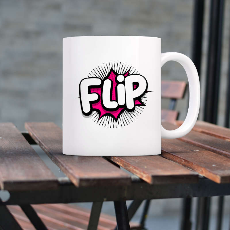 Printed Mug -Flip Printed Mug