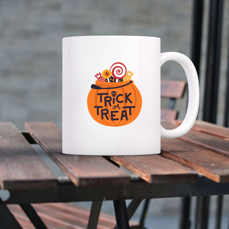 Printed Mug -Trick or Treat