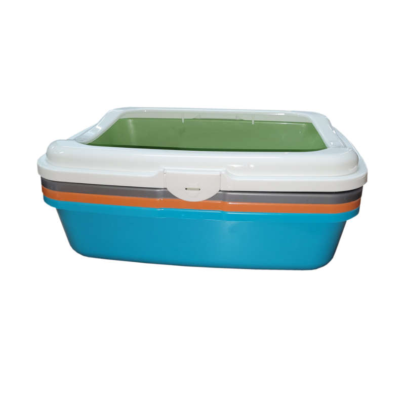 Cat Pet Litter Box & Litter Scoop Assorted Colours - Purple