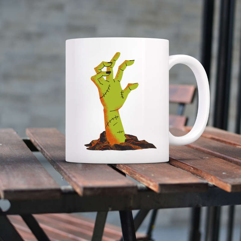 Printed Mug -The Hand Printed