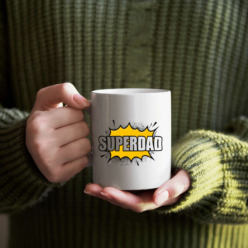 Printed Mug -SuperDad Printed Mug