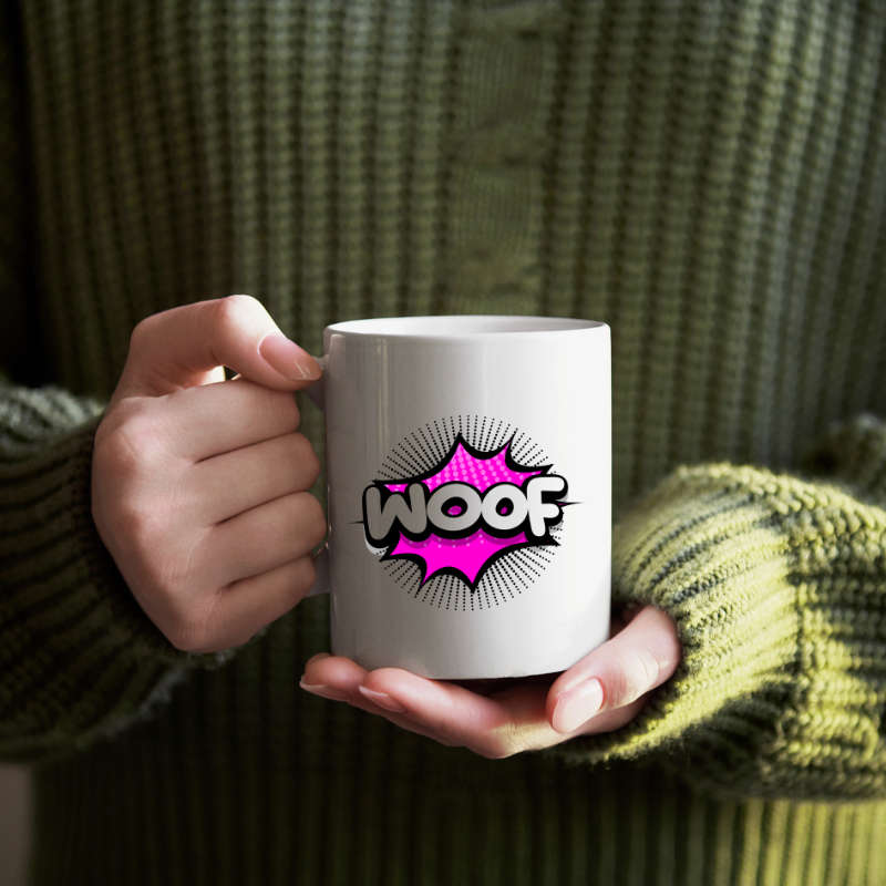 Printed Mug -Woof Printed Mug