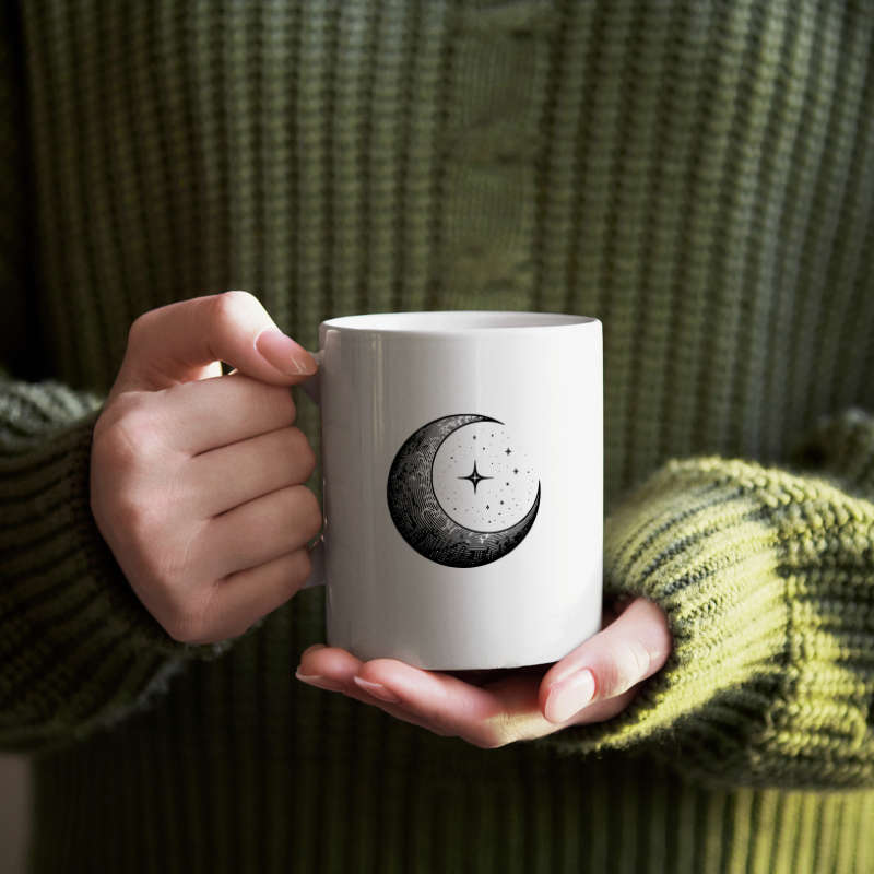 Printed Mug -Moon