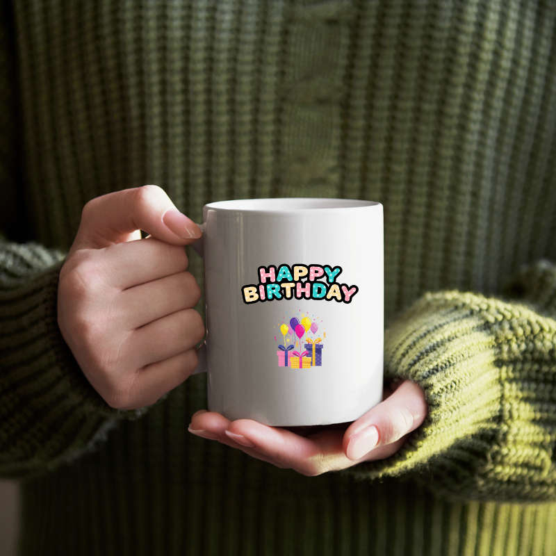 Printed Mug - Happy Birthday