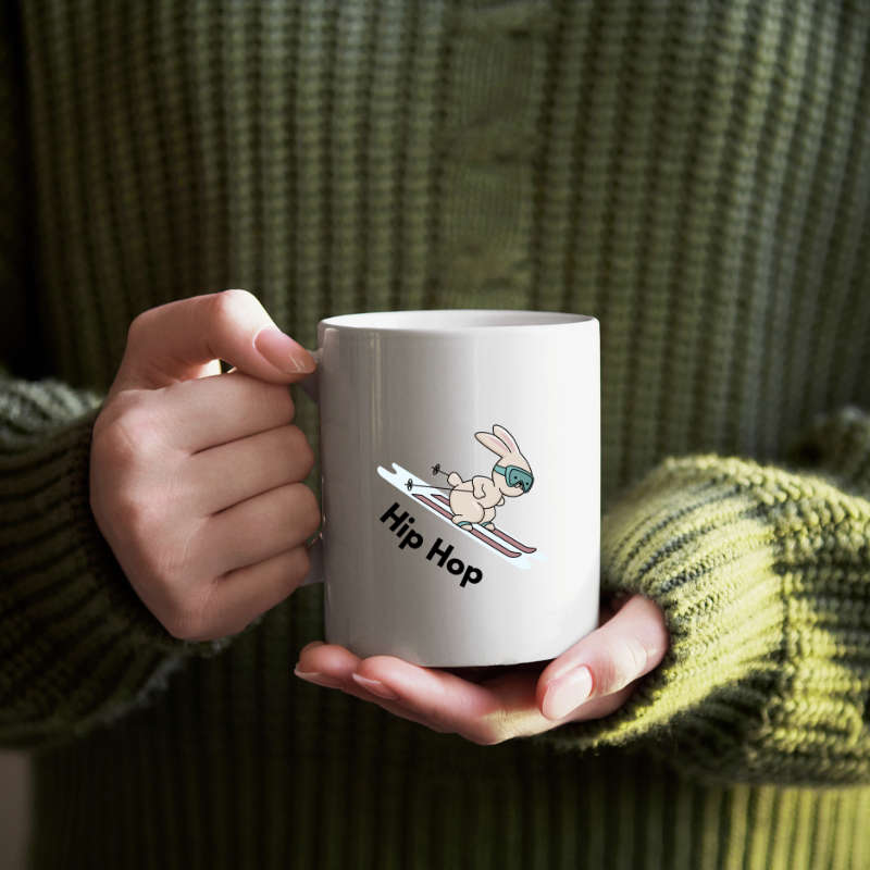 Printed Mug - Hip Hop Rabbit Printed Mug