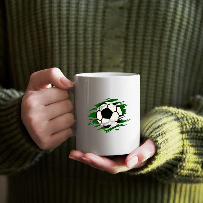 Printed Mug -Soccer Ball