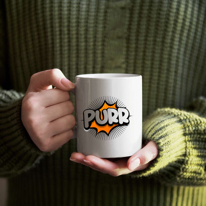 Printed Mug -PURR Printed Mug