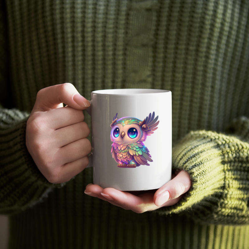 Printed Mug -Owl Mug (A)